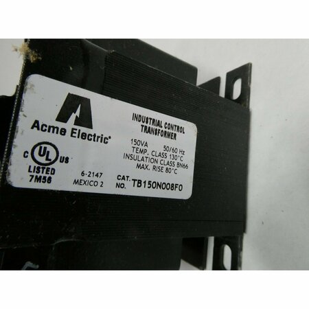 Acme Voltage Transformer, 150 VA, 110/115/120V AC, 240/480V AC TB150N008F0